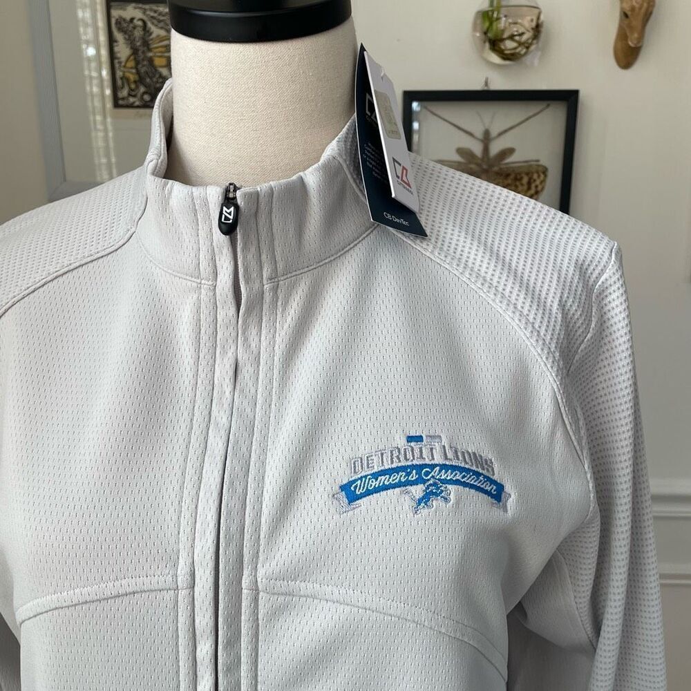 NWT NFL Detroit Lions Women’s Association Cutter & Buck Womens CB DryTec Edge Fu